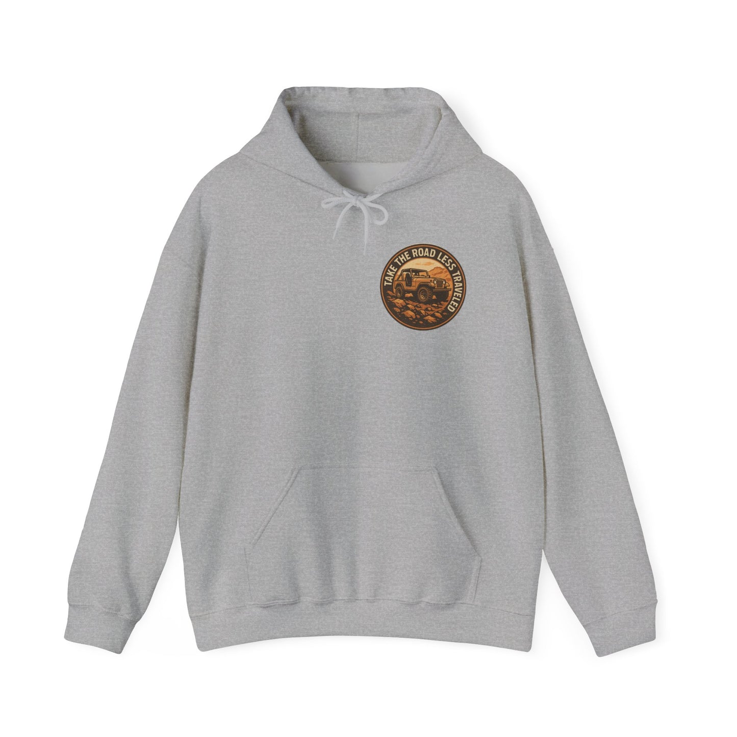 Retro Hoodie "Take the Road Less Traveled"