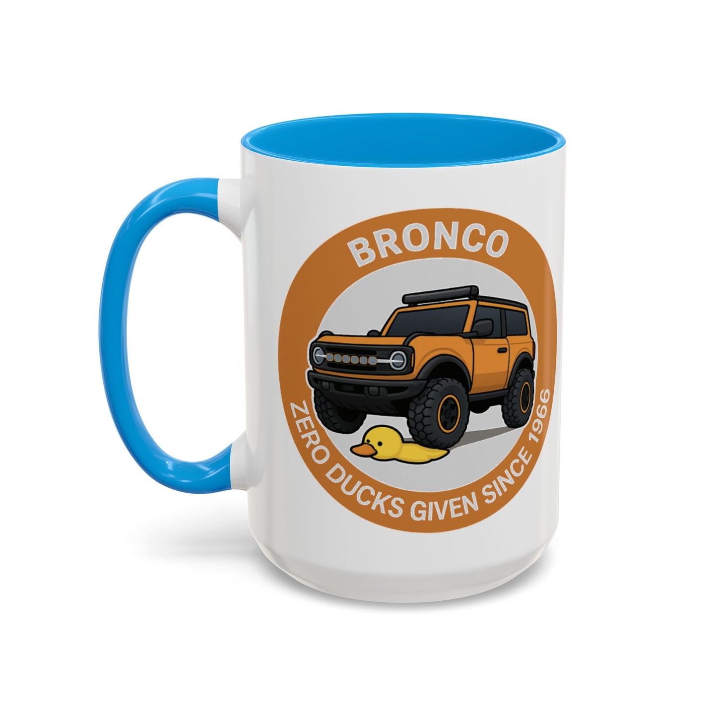 Sasquatch Silhouette Coffee Mug — Retro Orange Bigfoot Camper Design (11oz/15oz)