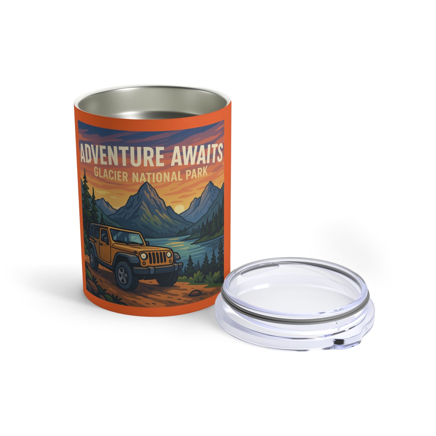 Jeep - Adventure Awaits Glacier National Park 10oz Tumbler