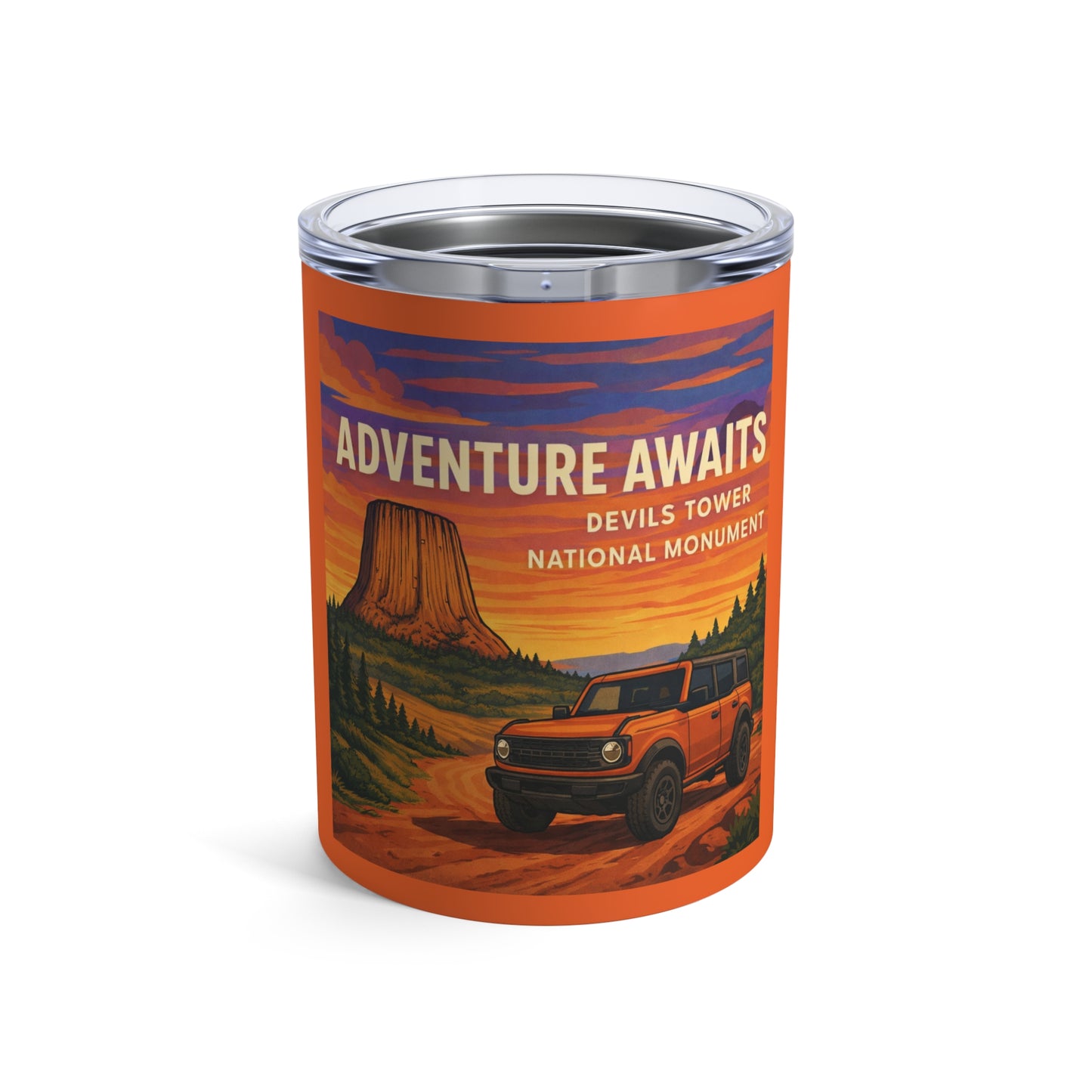Bronco - Adventure Awaits Devils Tower 10oz Tumbler