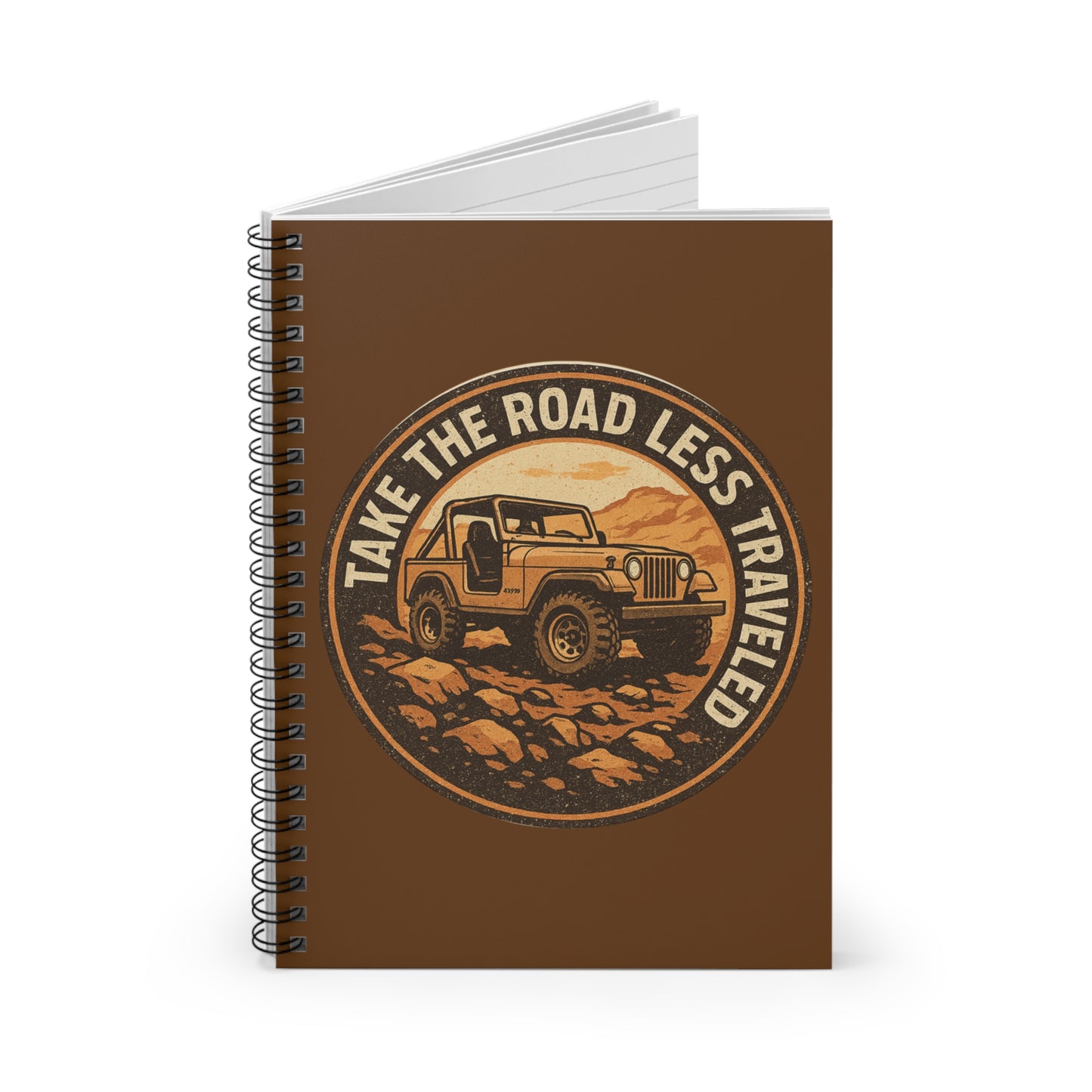 Spiral Notebook  "Take The Road Less Traveled"