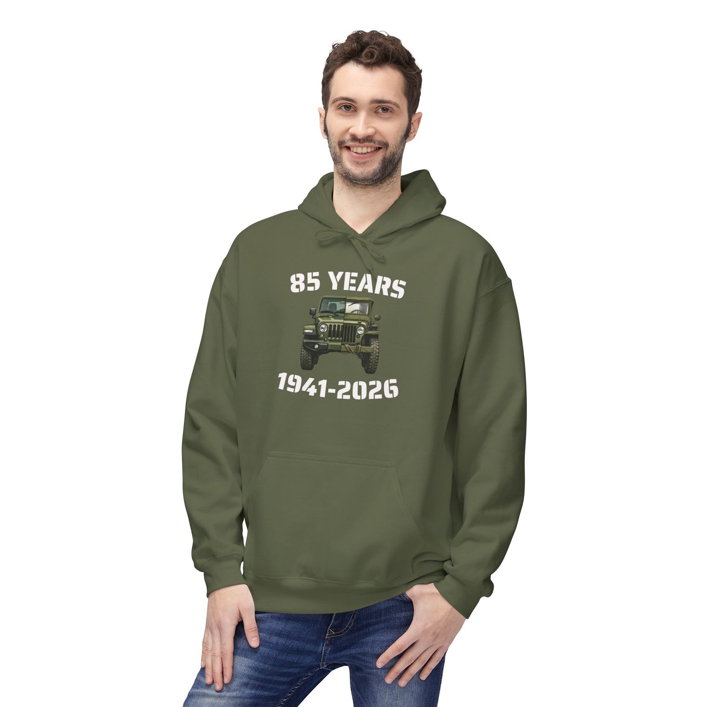 Jeep Nostalgia Hoodie – "1941-2026 85 Years"