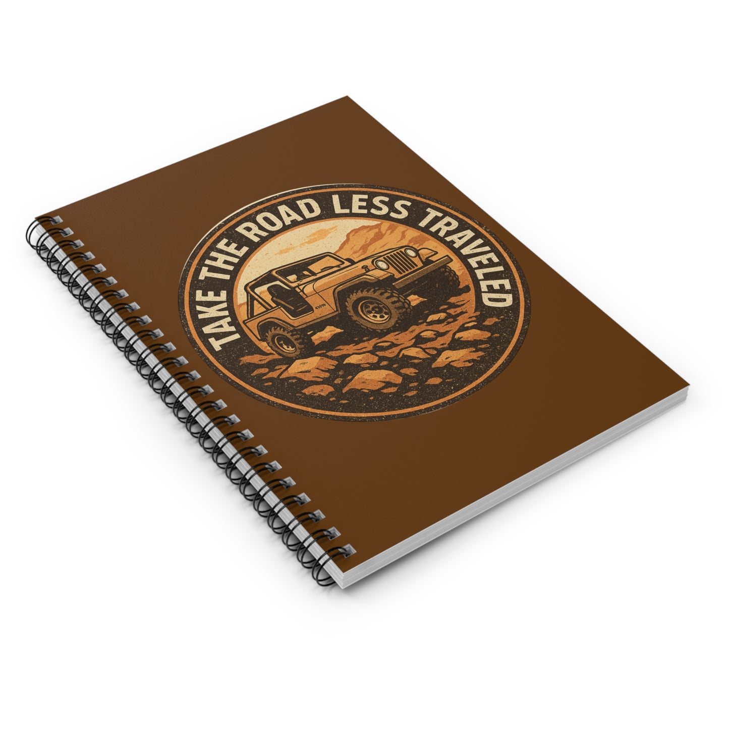 Spiral Notebook  "Take The Road Less Traveled"