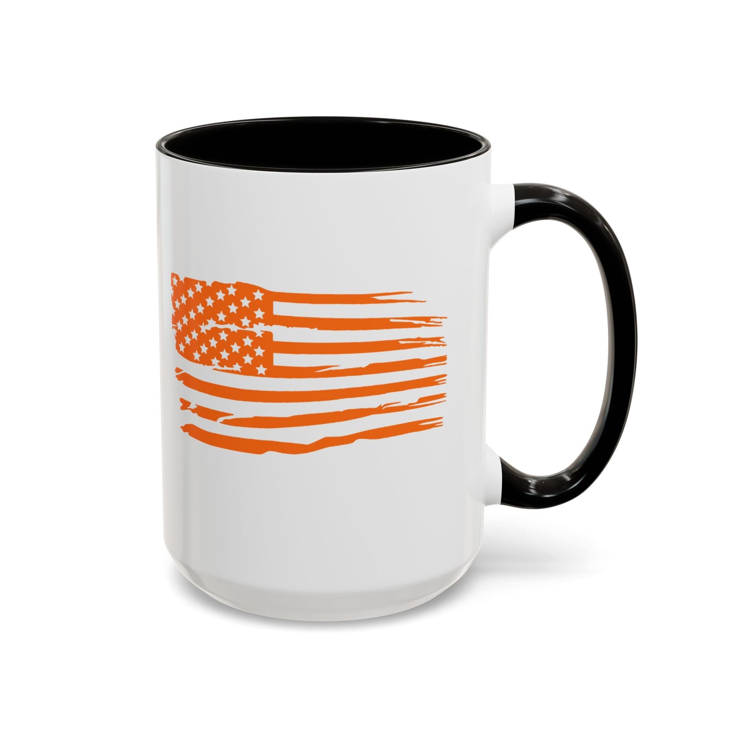 American Flag Orange Jeep Coffee Mug (11oz/15oz)