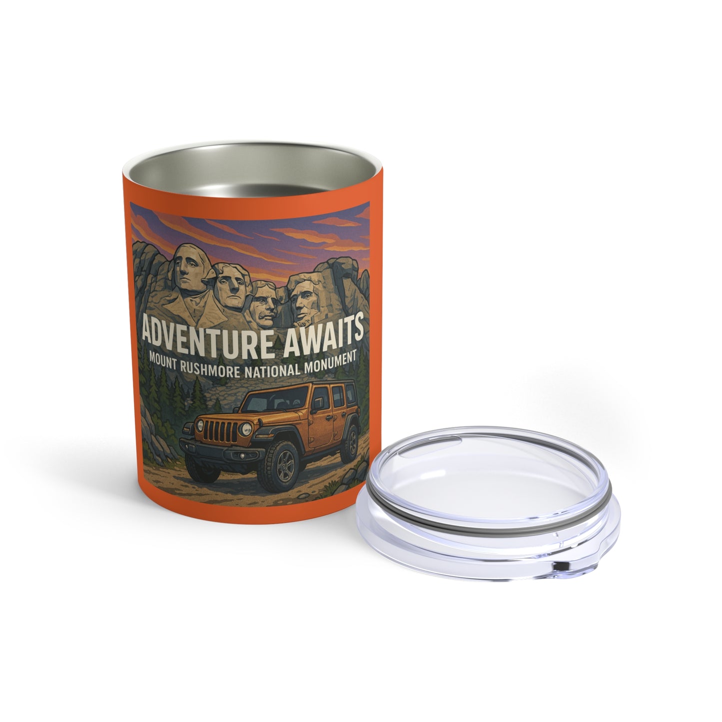 Jeep - Adventure Awaits Mount Rushmore  10oz Tumbler