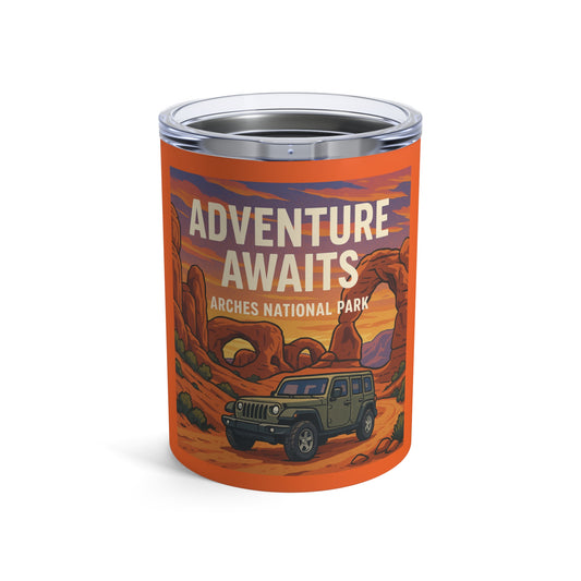 Jeep - Adventure Awaits Arches National Park 10oz Tumbler