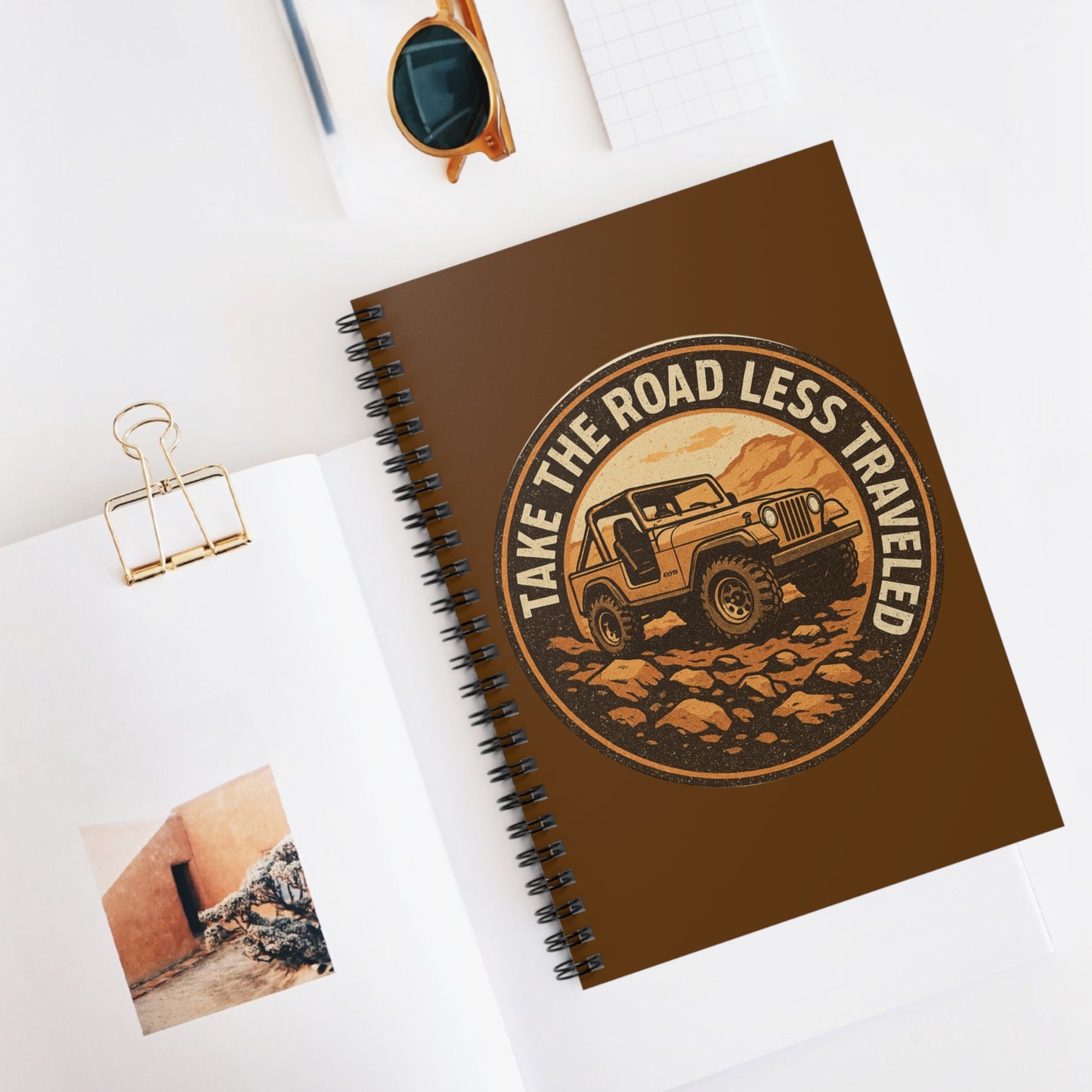 Spiral Notebook  "Take The Road Less Traveled"