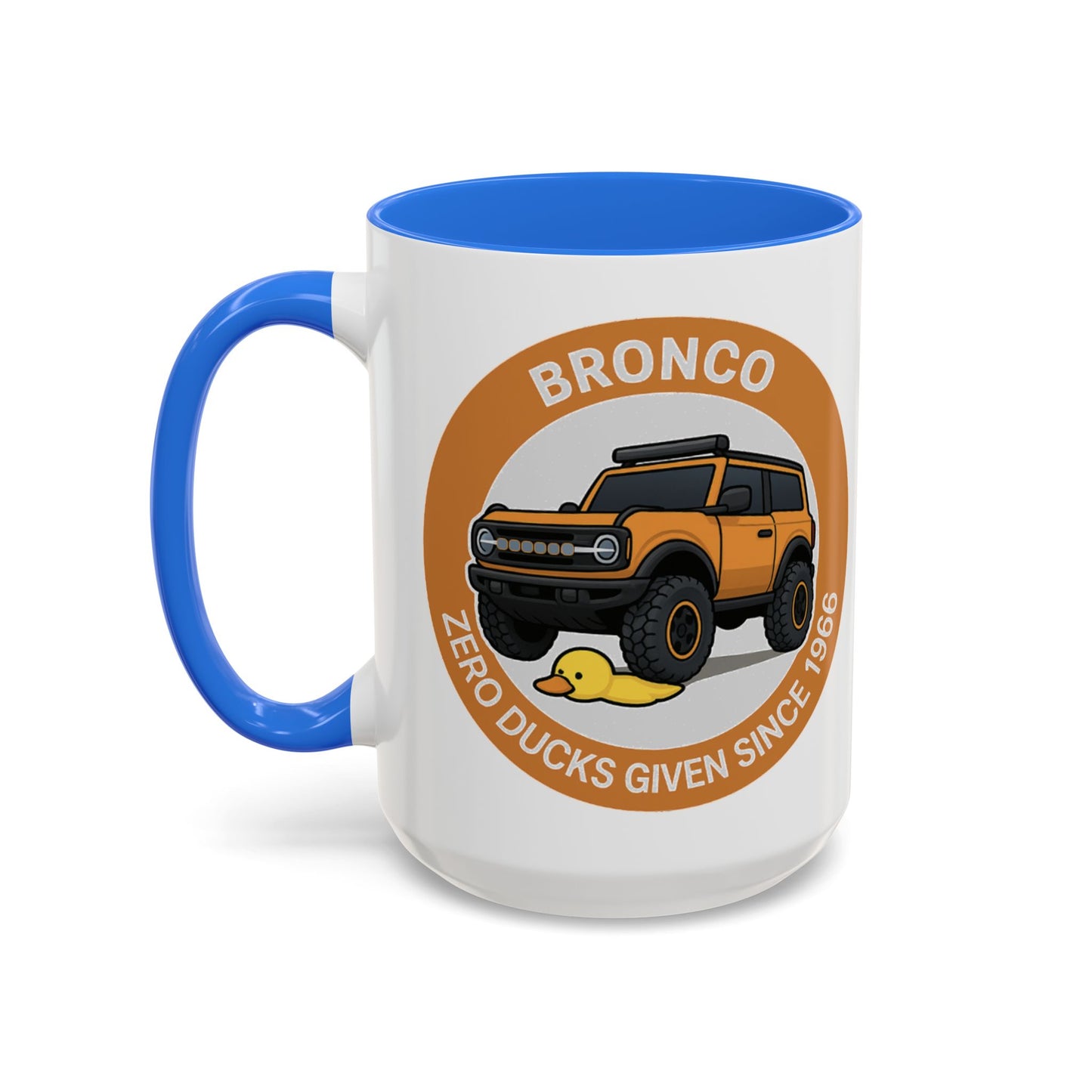 Sasquatch Silhouette Coffee Mug — Retro Orange Bigfoot Camper Design (11oz/15oz)