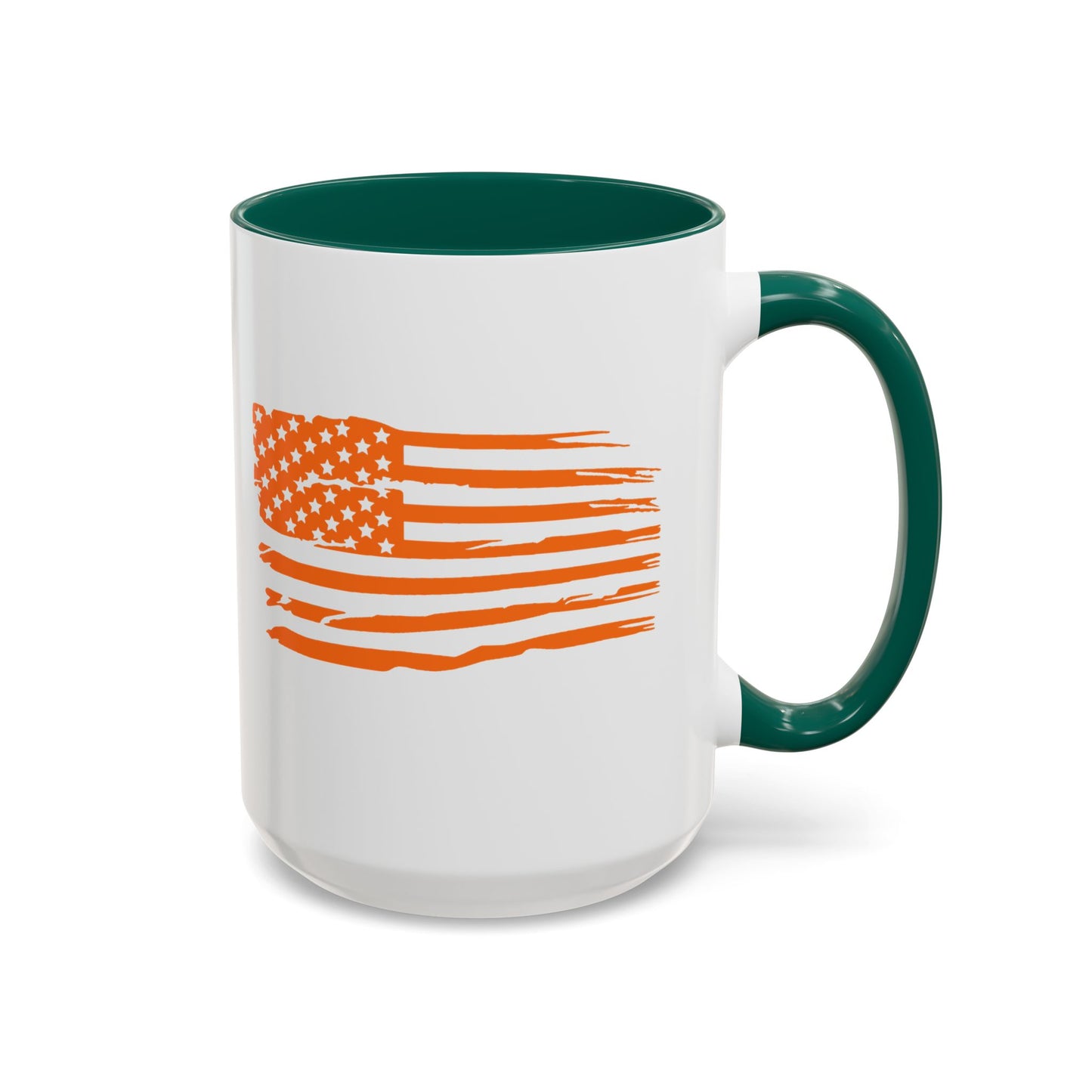 American Flag Orange Jeep Coffee Mug (11oz/15oz)