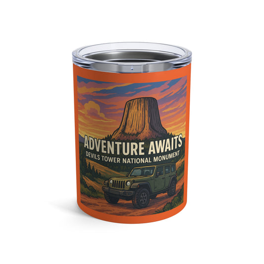 Jeep - Adventure Awaits Devil's Tower 10oz Tumbler