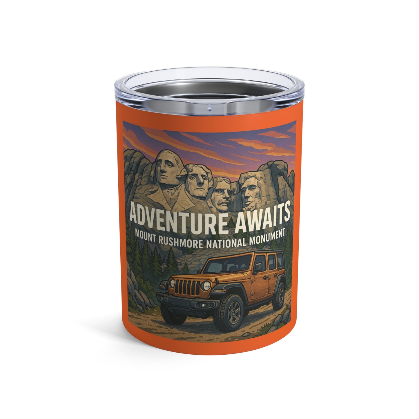 Jeep - Adventure Awaits Mount Rushmore  10oz Tumbler