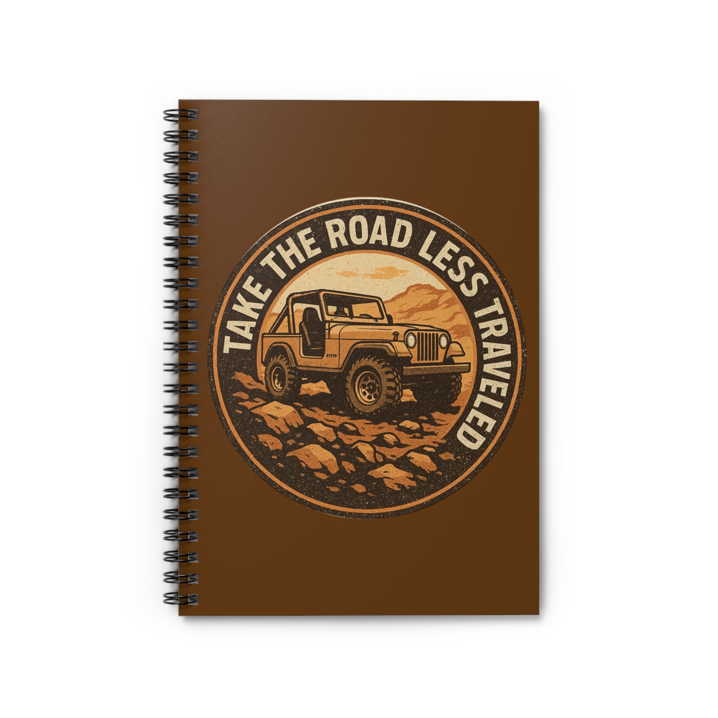 Spiral Notebook  "Take The Road Less Traveled"
