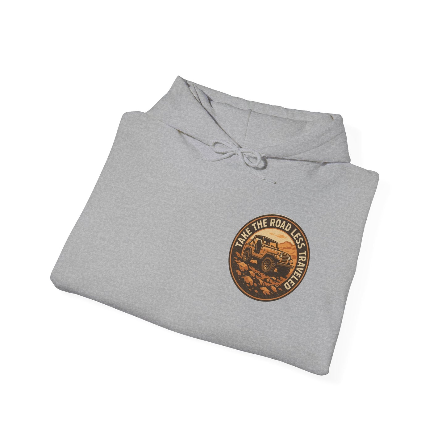 Retro Hoodie "Take the Road Less Traveled"