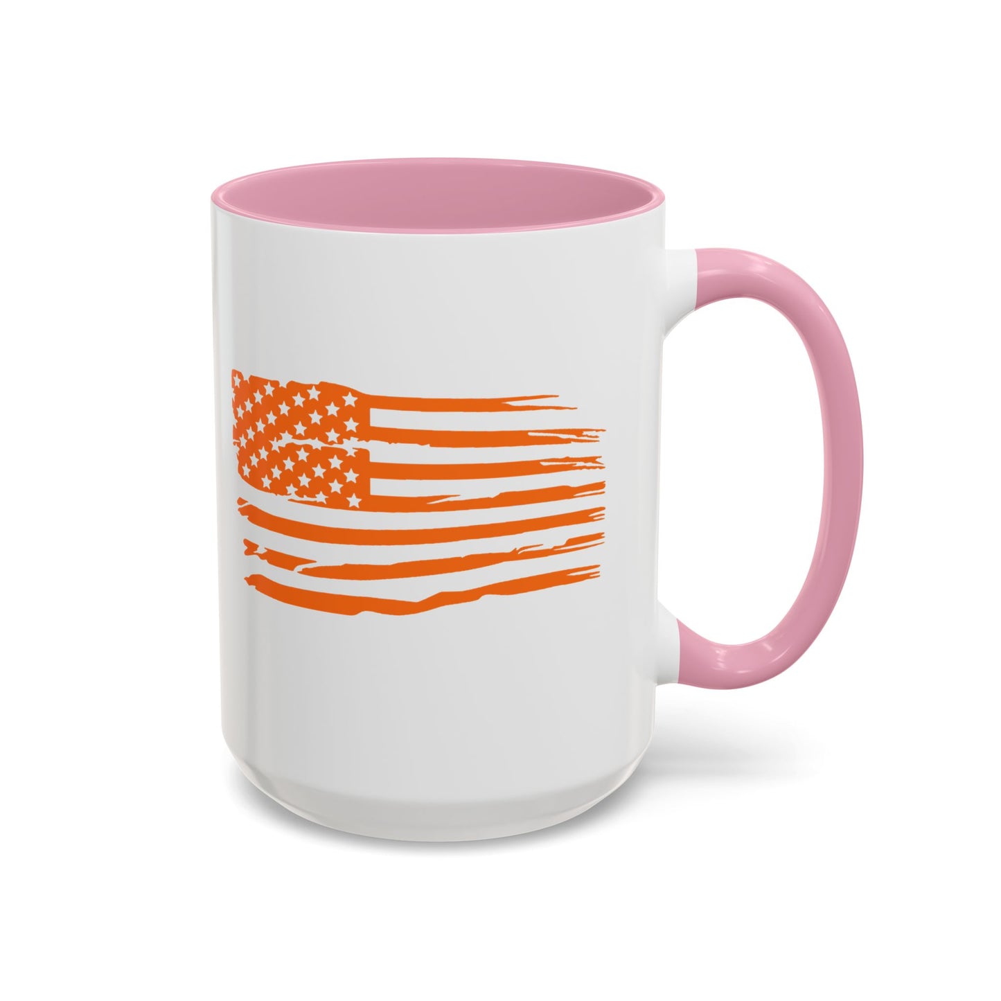 American Flag Orange Jeep Coffee Mug (11oz/15oz)
