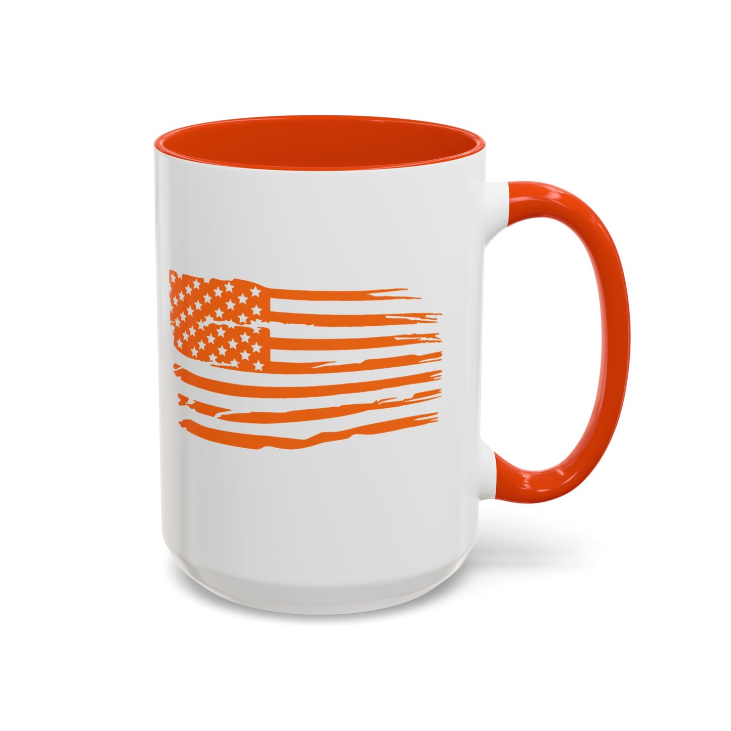 American Flag Orange Jeep Coffee Mug (11oz/15oz)