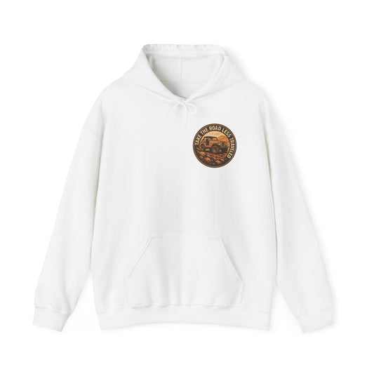 Retro Hoodie "Take the Road Less Traveled"