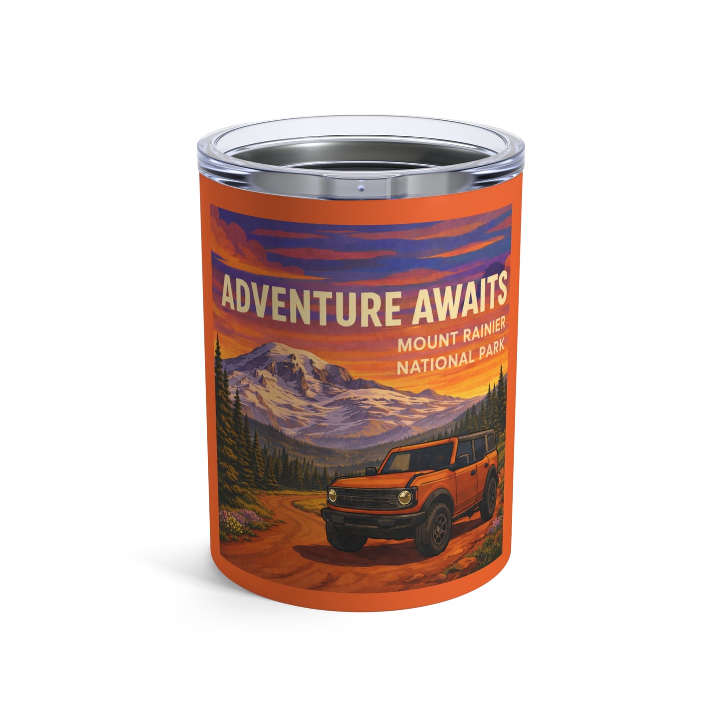Bronco - Adventure Awaits Mount Rainier 10oz Tumbler