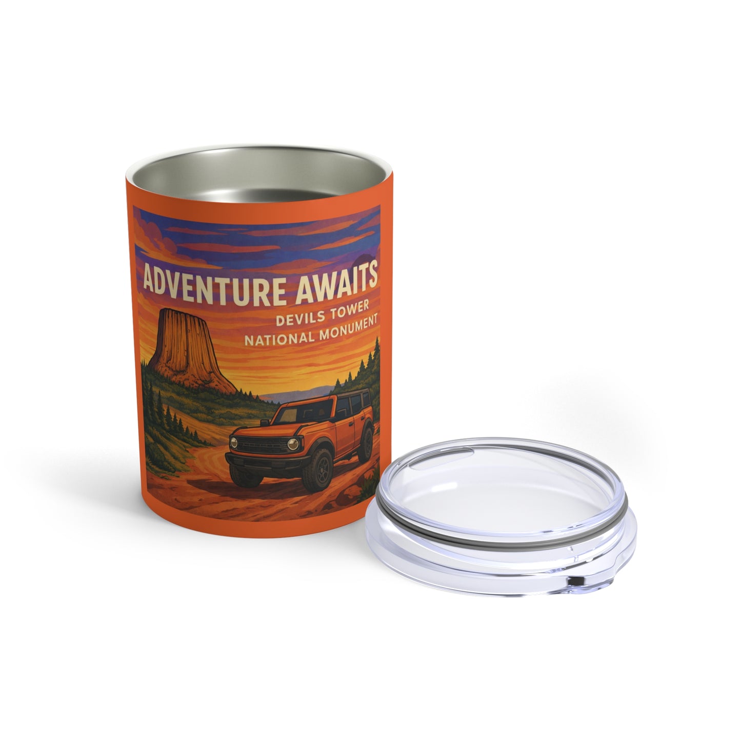 Bronco - Adventure Awaits Devils Tower 10oz Tumbler